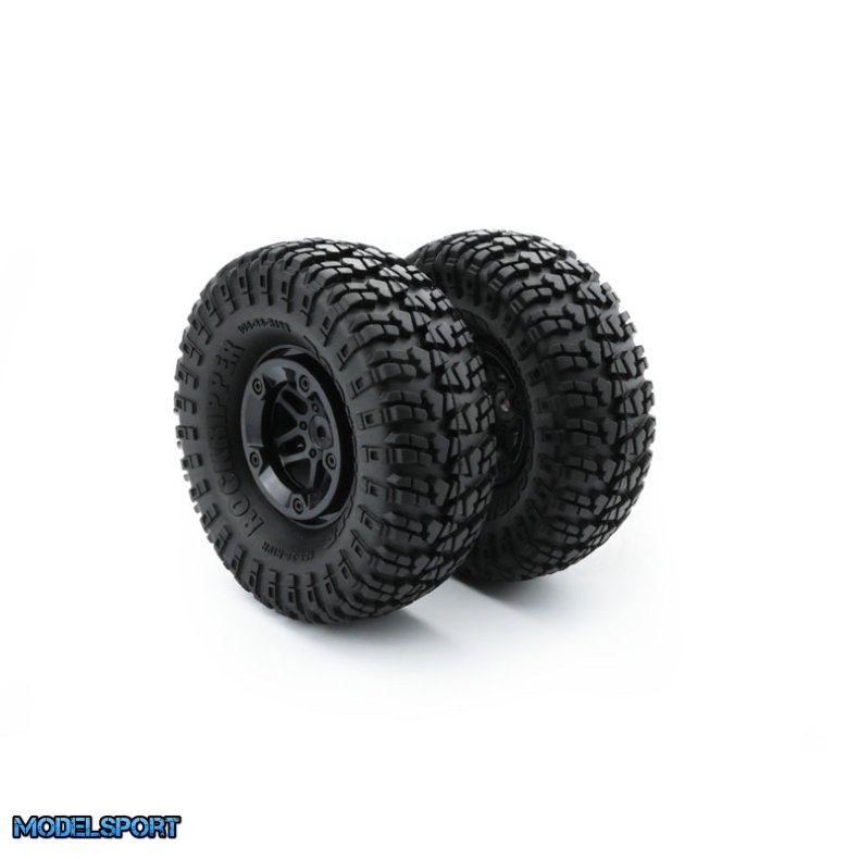 Carisma RC - SCA-1E Beadlock Wheel - Tire Set 2pcs