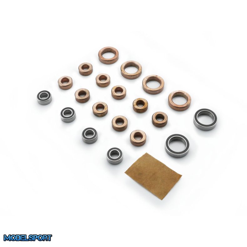 Carisma RC - SCA-1E Bearing - Bushing Set (14pcs 5x10x4, 6pcs 10x15x4)