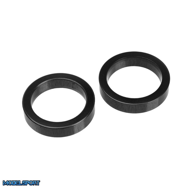 Team Corally - Aluminium Spacer Drive Axle - Front - Black - 2 Pcs