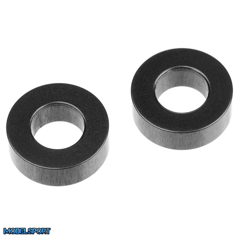 Team Corally - Aluminum Spacer Belt Tensioner - Front - Black - 2 Pcs