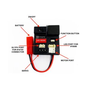 Carisma - MSA-1E KD-PROPO ARR2000 2.4GHZ RX/ESC