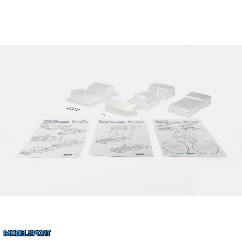 Carisma RC - SCA-1E Ford F-150 Bed/Inner Fenders/Spoiler Set WB 324 mm