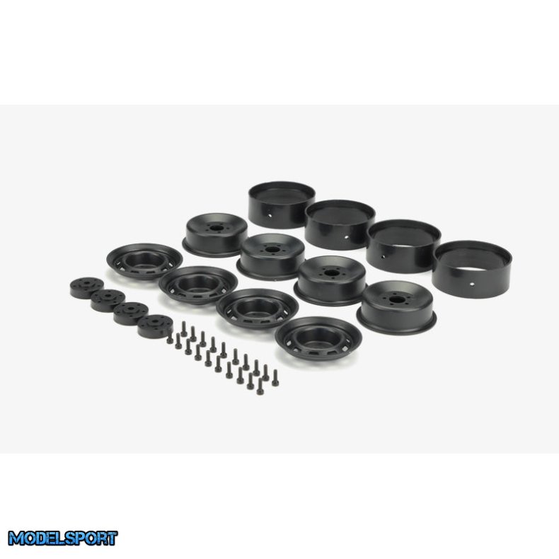 Carisma RC - SCA-1E 1.9 Black Beadlock Wheel Set 4pcs