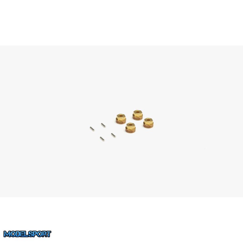 Carisma RC - MSA-1E Brass Weight Wheel Hex Set (4pcs)