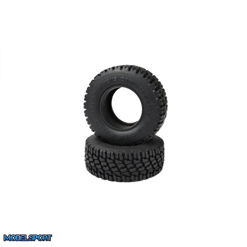 Carisma RC - SCA-1E 95mm ATSS-All Terrain Super Scale Tires white compound 2pcs