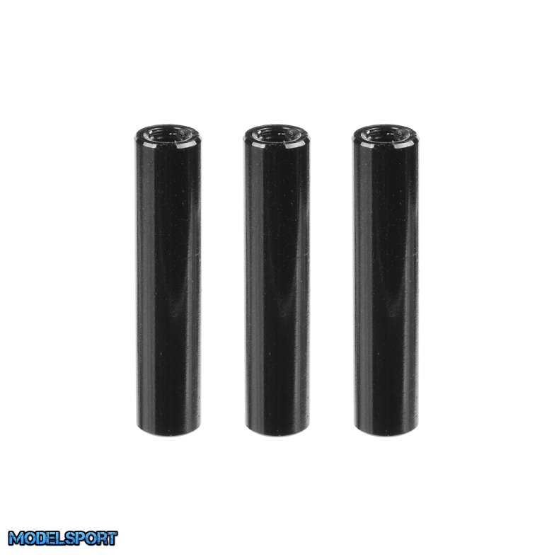 Team Corally - Servo Post - 23mm - M3 - Black - 3 Pcs