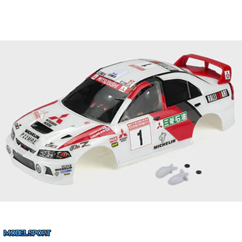 Carisma RC - GT24 - Mitsubishi Lancer Evo IV WRC - Painted Body - Set WB 121Mm