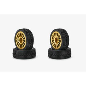 Carisma RC - GT24 - Subaru WRC Wheel - Tire - Set 4Pcs