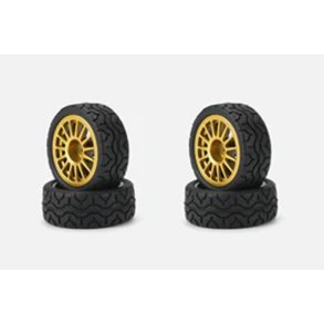 Carisma RC - GT24 - Subaru Sti-9 Wheel - Tire - Set 4Pcs