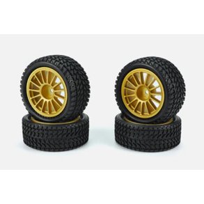 Carisma RC - M48S - Gravel Spec Tires - Mounted - Set 4 Pcs