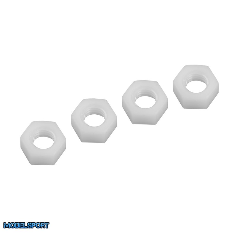 Team Corally - Nylon Nut M6 - 4 pcs