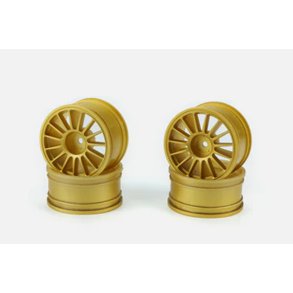 Carisma RC - M48S - Multi Spoke Wheels - Gold - Set 4 Pcs