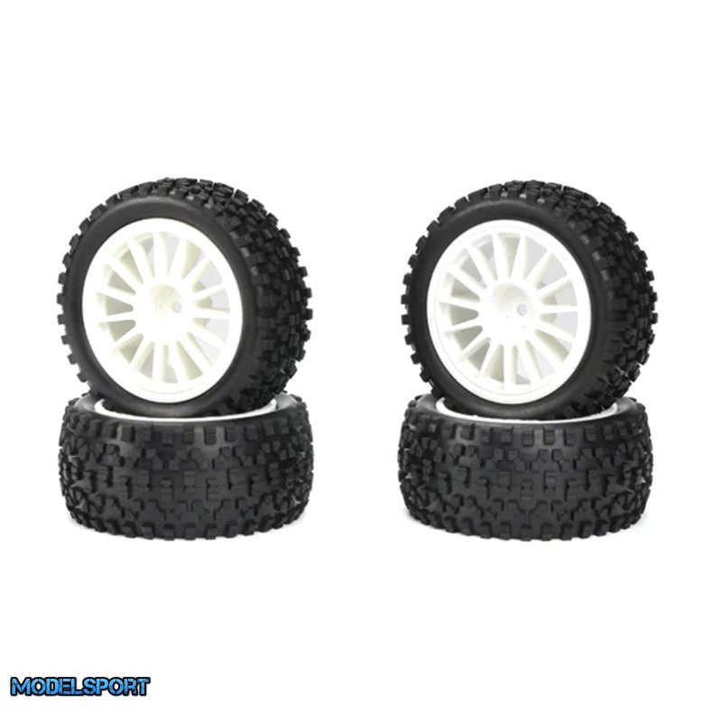 Carisma RC - M48S - Gravel Spec Tires - Mounted - Set 4 Pcs