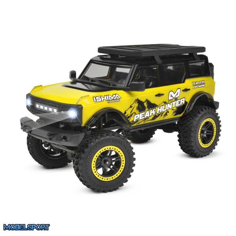 Ishima - 1/20 Crawler "Peak Hunter" 4WD - Brushed - RTR - Yellow Color