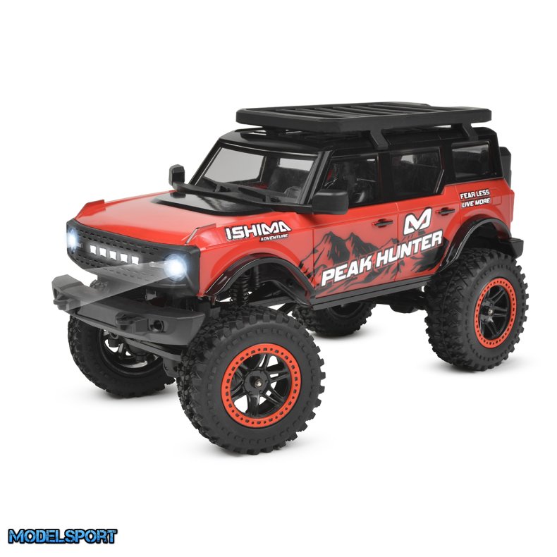 Ishima - 1/20 Crawler "Peak Hunter" 4WD - Brushed - RTR - red Color