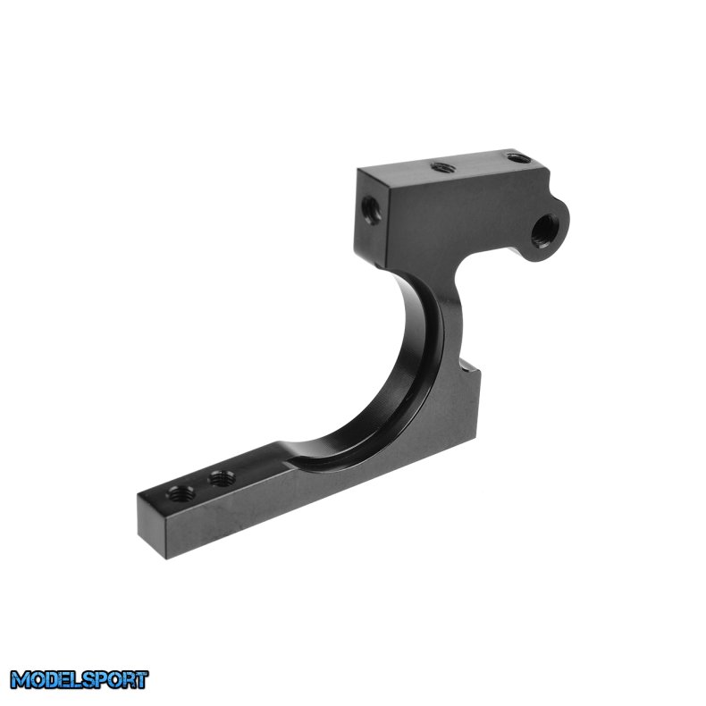 Team Corally - Bulkhead -Front Left - 7075 Aluminium -Black - 1 Pc