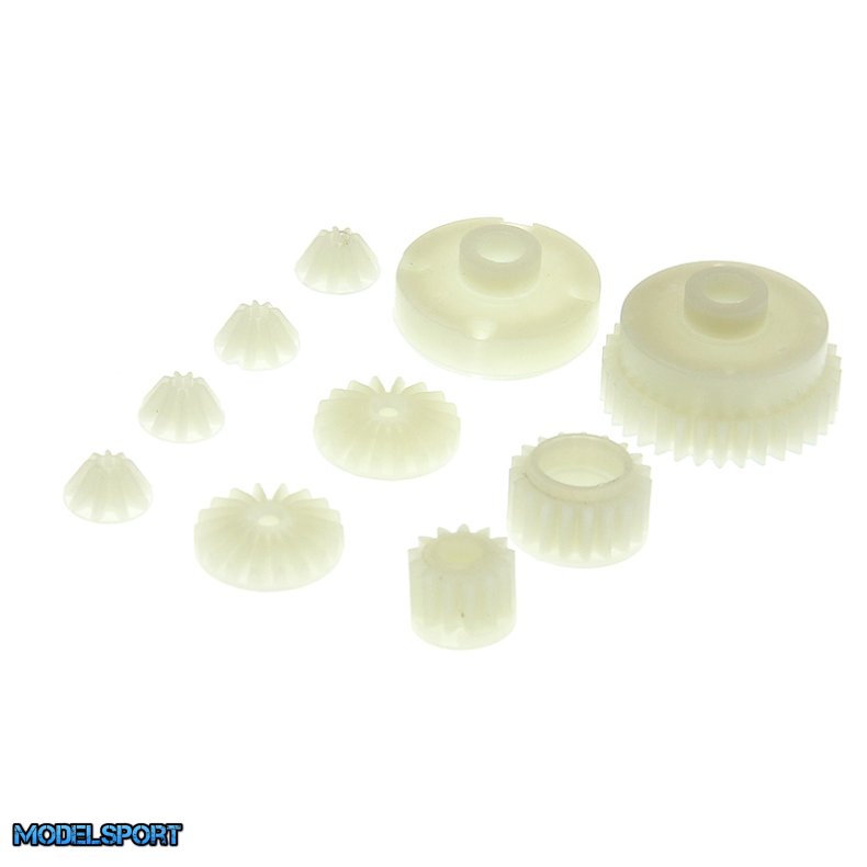 Ishima - Diff.Main Gear + Idler Gear + Diff. Pinion Gear + Diff. Large Bevel Gears + Diff. Small Bevel Gears + Diff. Inner Mount