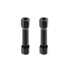 Team Corally - ESC Plate Post - 27mm - M3 - Black - 2 Pcs