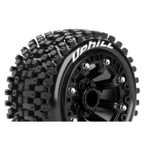 Louise RC - ST-UPHILL - 1-16 Truck Tire Set - Mounted - Sport - Black 2.2 Wheels - L-T3279SB