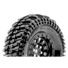 Louise RC - CR-CHAMP - Class 1 - 1-10 Crawler Tire Set - Mounted - Super Soft - Black 1.9 Wheels - Hex 12mm - L-T3345VB