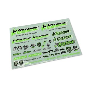Louise RC - Sticker Sheet Neon Green