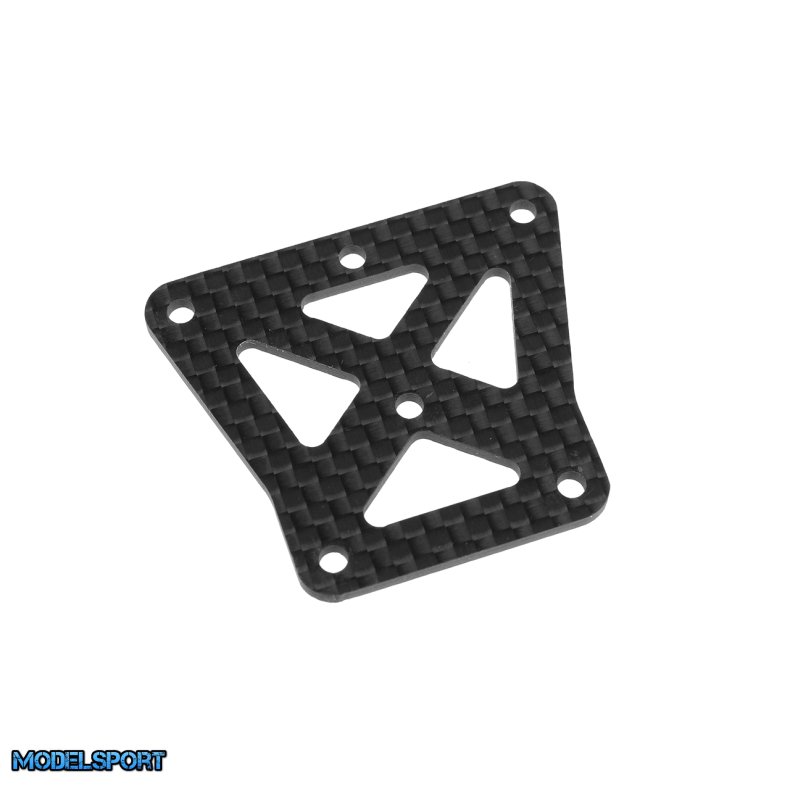 Team Corally - Front Upper Steering Deck - Graphite 2mm - 1 Pc