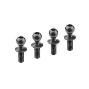 Team Corally - Ball End Dia. 4.8mm - Thread 6mm - Steel - 4 Pcs