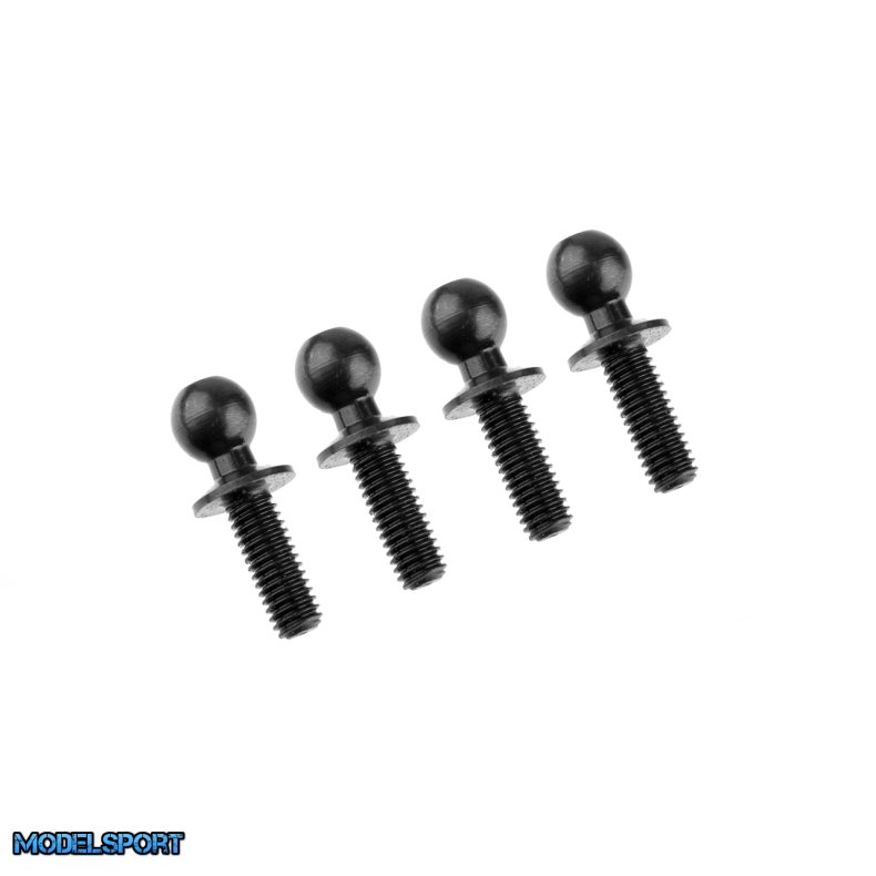 Team Corally - Ball End Dia. 4.8mm - Thread 8mm - Steel - 4 Pcs