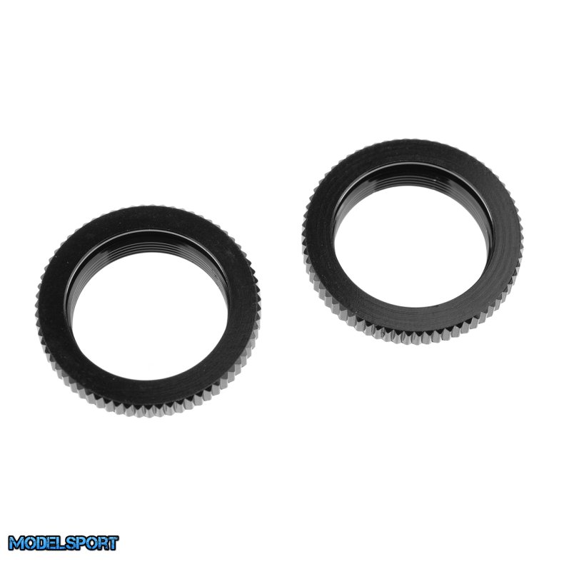 Team Corally - Shock Body Spring Adj. Nut - Alu. - 2 Pcs