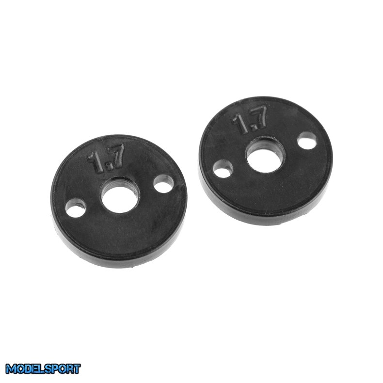 Team Corally - Shock Piston - Composite - 2x 1.7mm Holes - 2 Pcs