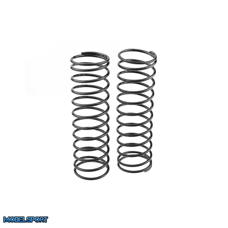 Team Corally - Shock Spring - Black - Medium - Rear - 2 Pcs