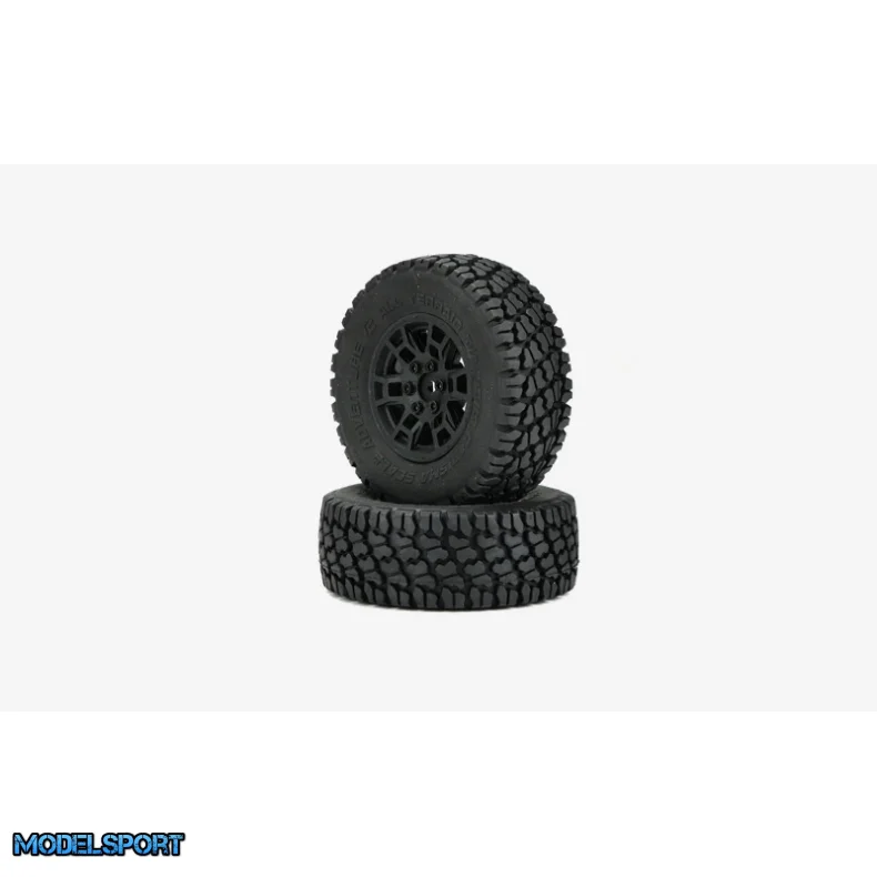 Carisma RC - SCA-1E Toyota Tacoma TRD Pro Wheels And Tires Set 2pcs