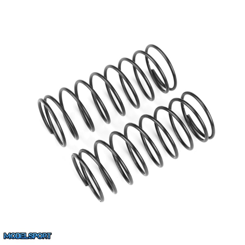 Team Corally - Shock Spring - Black - Soft - Front - 2 Pcs