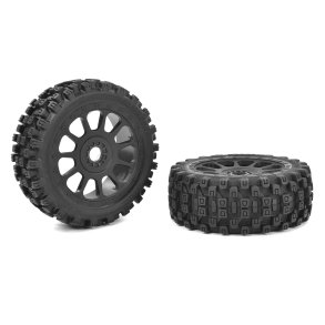 Team Corally - 1-8 Buggy Tires - Scorpion XTB - Glued on Black Rims - 1 Pair