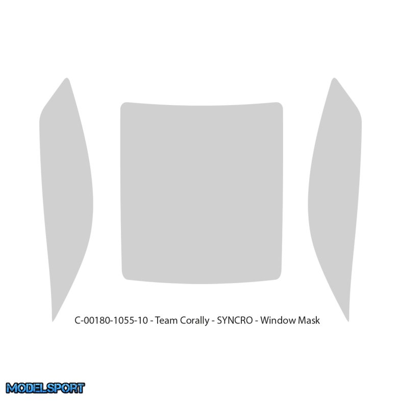 Team Corally - Body Window Paint Mask - Syncro - 1pc