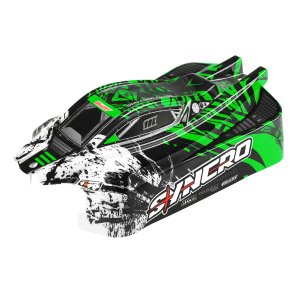 Team Corally - Polycarbonate Body - Syncro - Painted - Cut - Decals - Green Color - 1 Pc