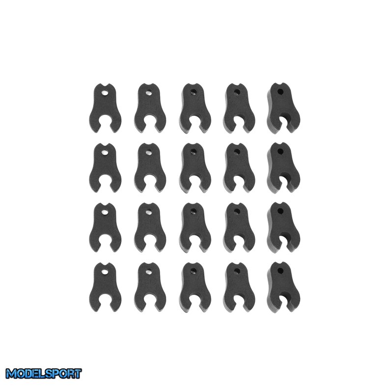 Team Corally - Caster Clips Set - 1 to 4.5mm - 1 Set