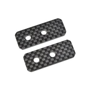 Team Corally - Spacer for Chassis Brace - XB PRO - Front - Rear - Carbon 3mm - 2 Pc
