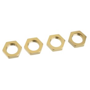 Team Corally - Wheel Nut - Serrated - Aluminum - LE - 4 Pcs