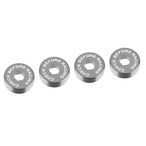 Team Corally - Pivot Ball Adjusting Nut - Aluminum - Titanium - 4 Pcs
