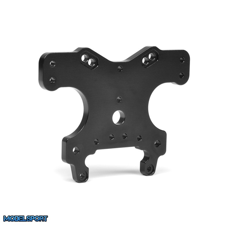 Team Corally - Shock Tower - SC - Front - Aluminum  - 5mm - Black - 1 Pc