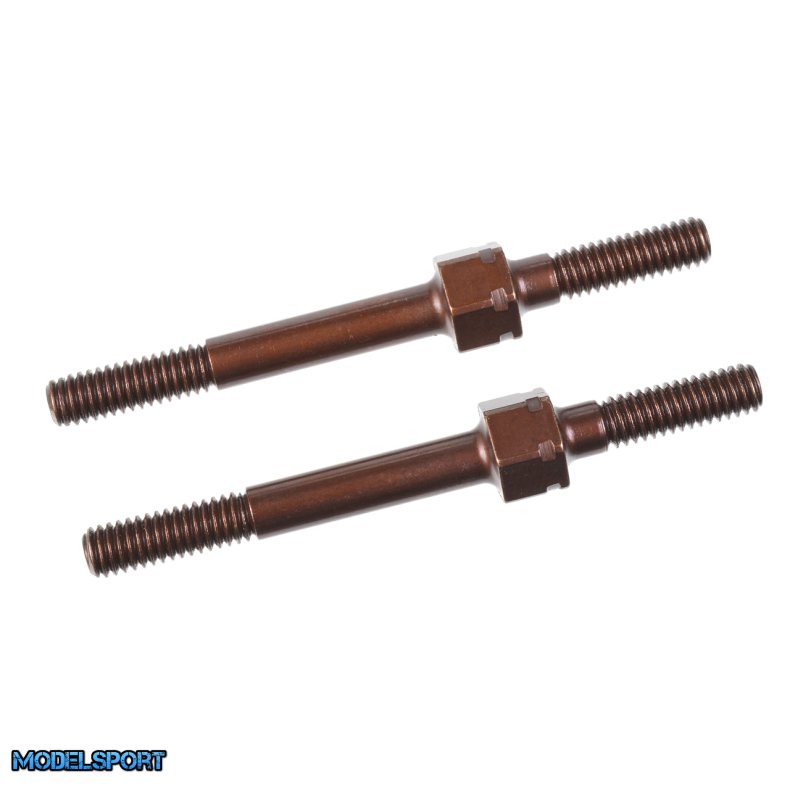 Team Corally - Turnbuckle - M4 - 50mm - Swiss Spring Steel - 2 Pcs