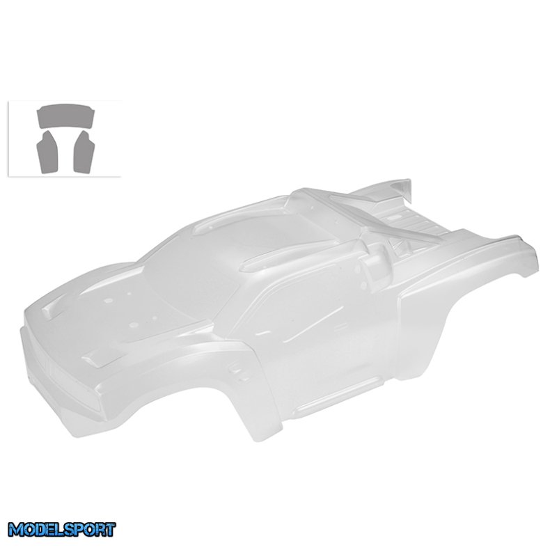 Team Corally - Polycarbonate Body - Punisher 4 - Clear - Cut - Decals - 1 Pc