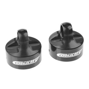 Team Corally - Shock Cap PRO - Aluminum - Hard Anodised - Black - 2 Pcs