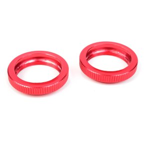 Team Corally - Shock Collar - Aluminum - Red- 2 Pcs