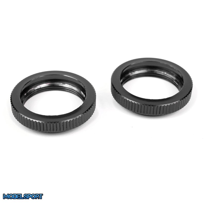 Team Corally - Shock Collar - Aluminum - Black- 2 Pcs