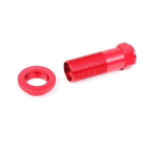 Team Corally - Servo Saver Shaft w/ Nut - Aluminum - Red - 1 Set