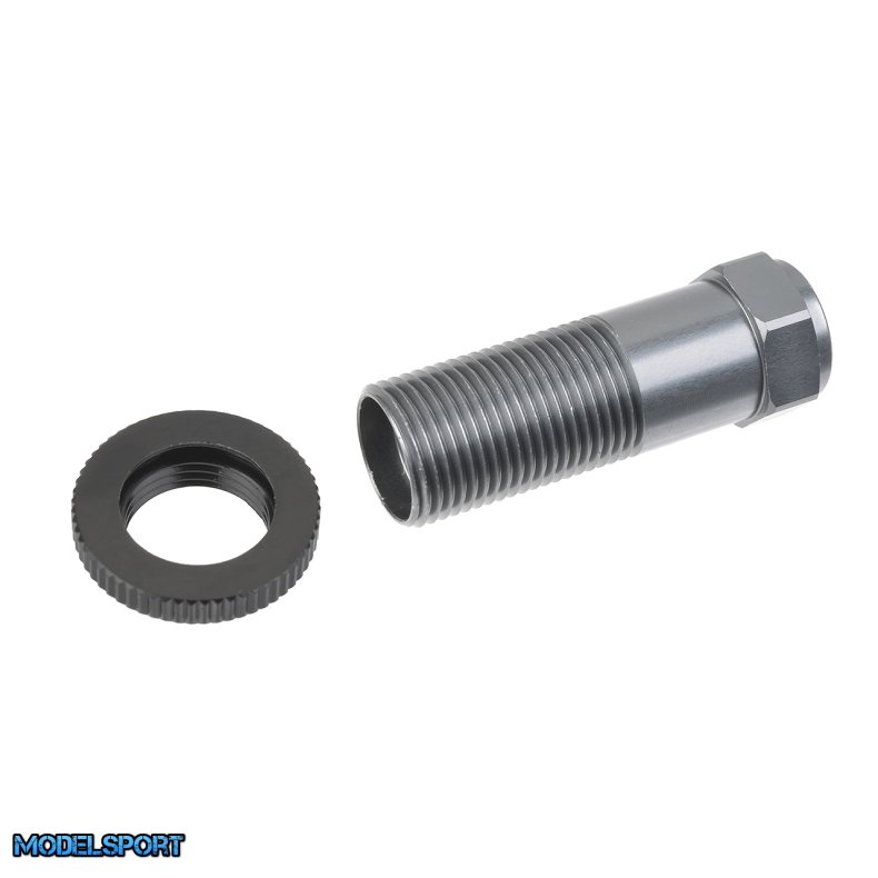 Team Corally - Servo Saver Shaft w/ Nut - Aluminum - Titanium - 1 Set