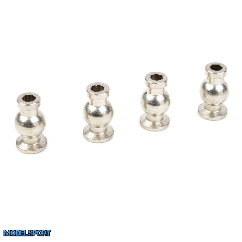 Team Corally - Ball - 6.8mm - Shouldered - Steel - 4 Pcs