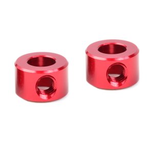 Team Corally - Collar - for Anti-roll Bar - Aluminum - Red - 2 Pcs